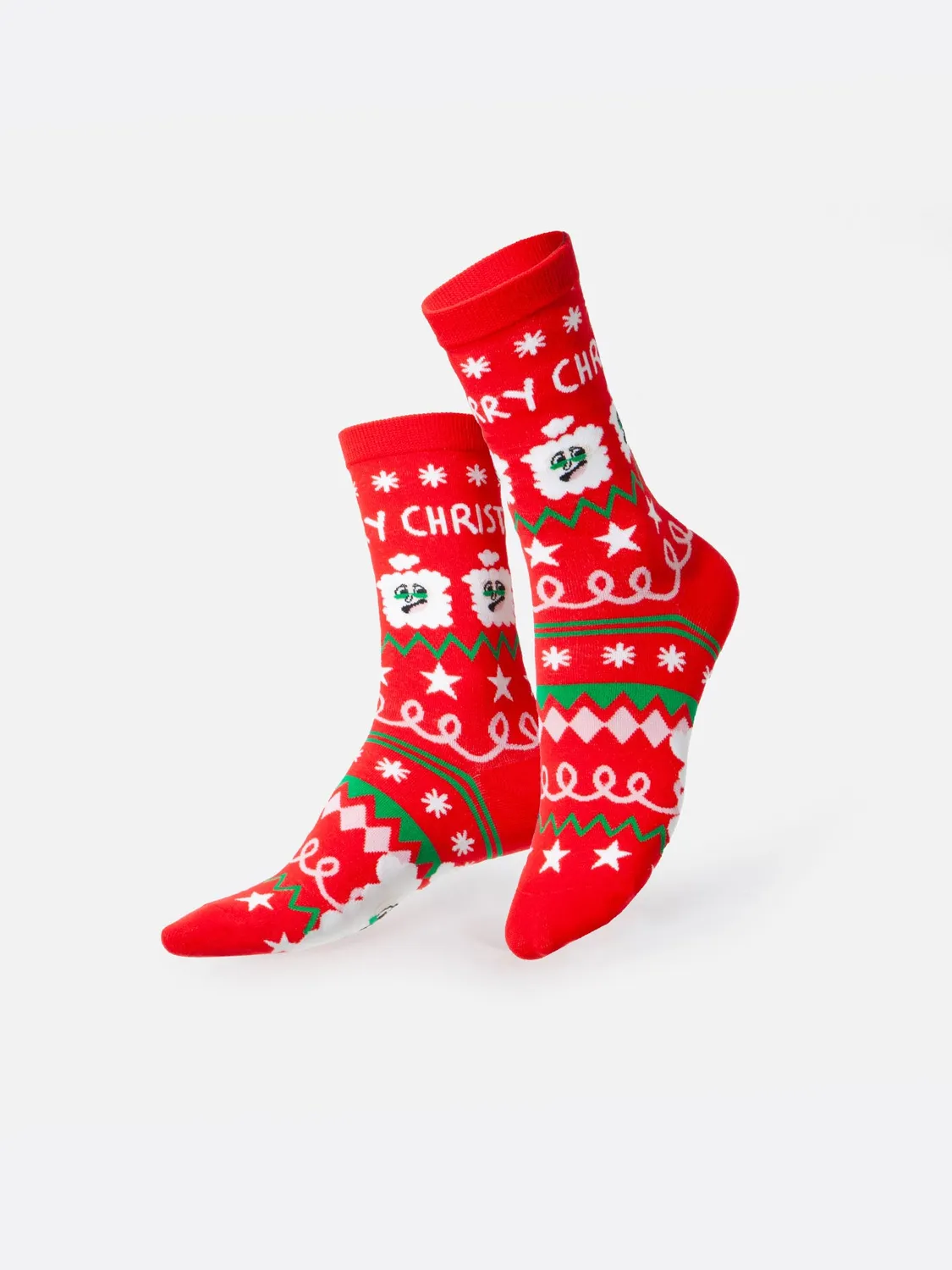 Eat My Socks Xmas Santa sokker 1 par bomuld
