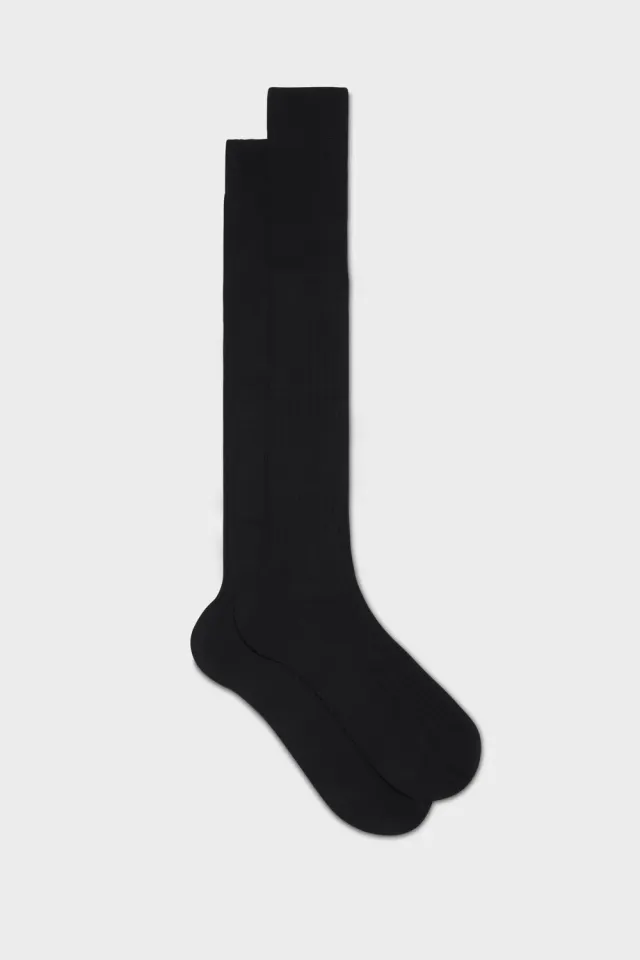 Bresciani Ascanio strømper sort 80% uld
