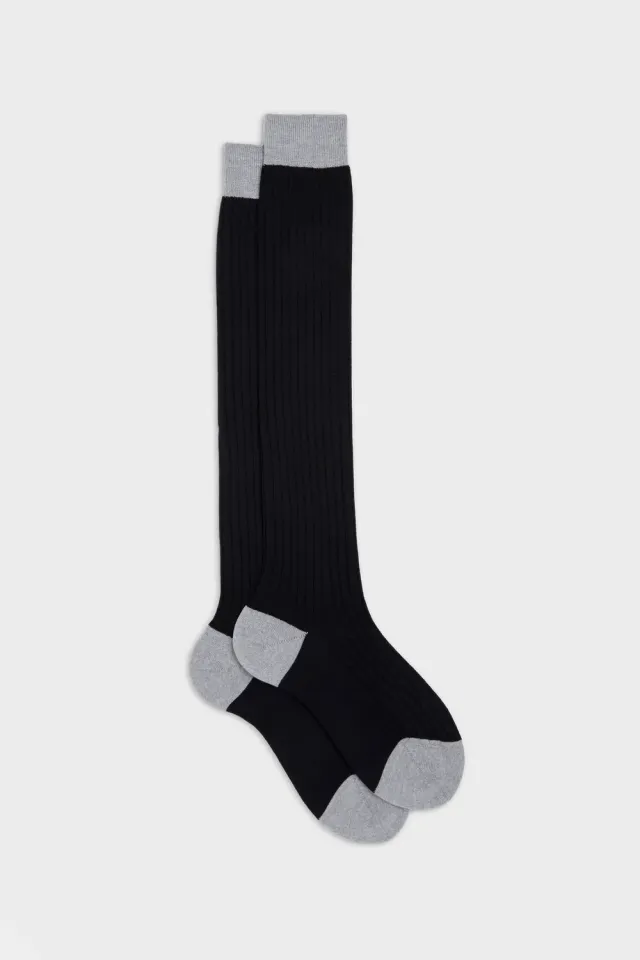 Bresciani Essentials Elia strømper black-pearl uld