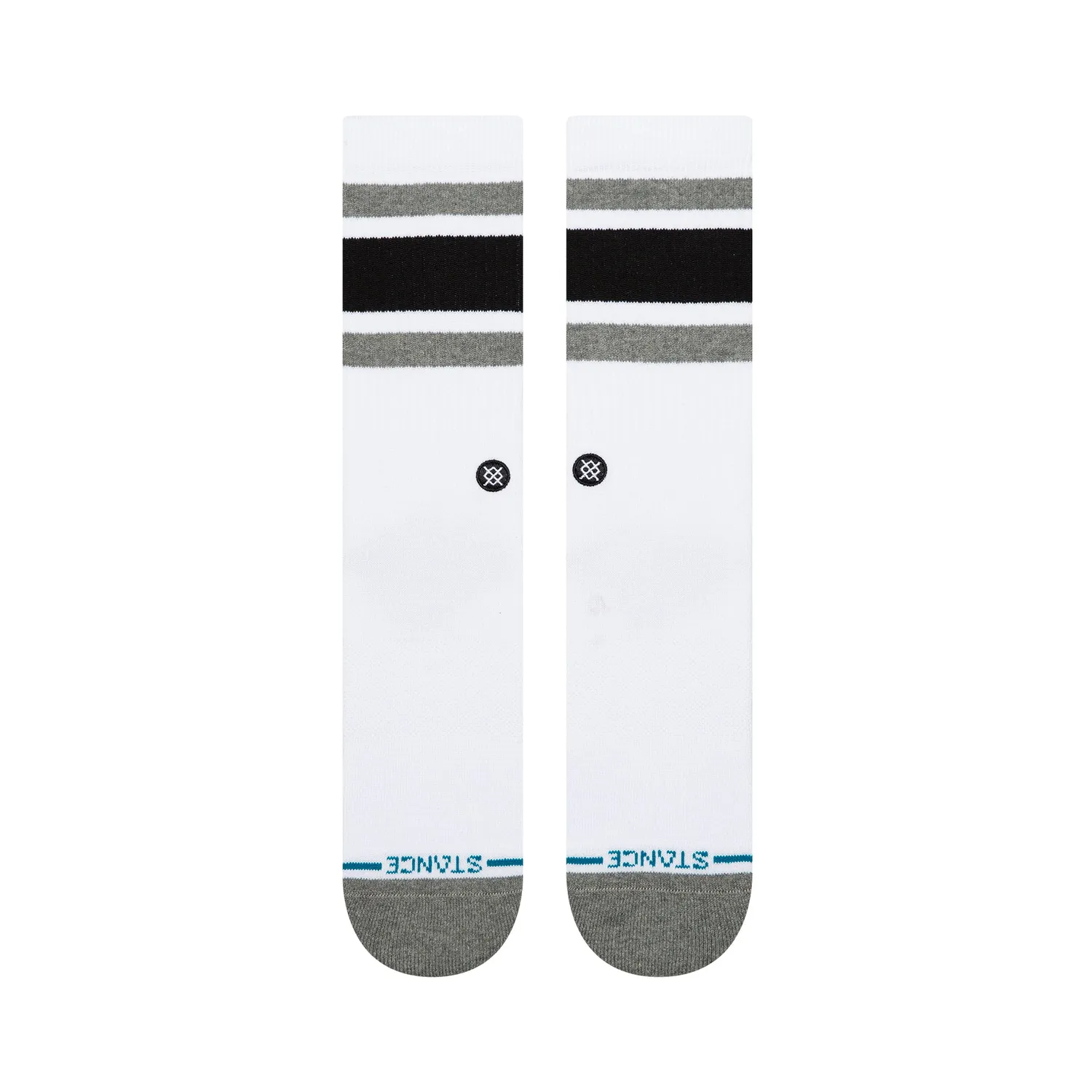 Stance Boyd Crew strømper hvid bomuldsblanding