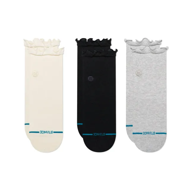 Stance Ruffle Icon Quarter Strømper 3-pak