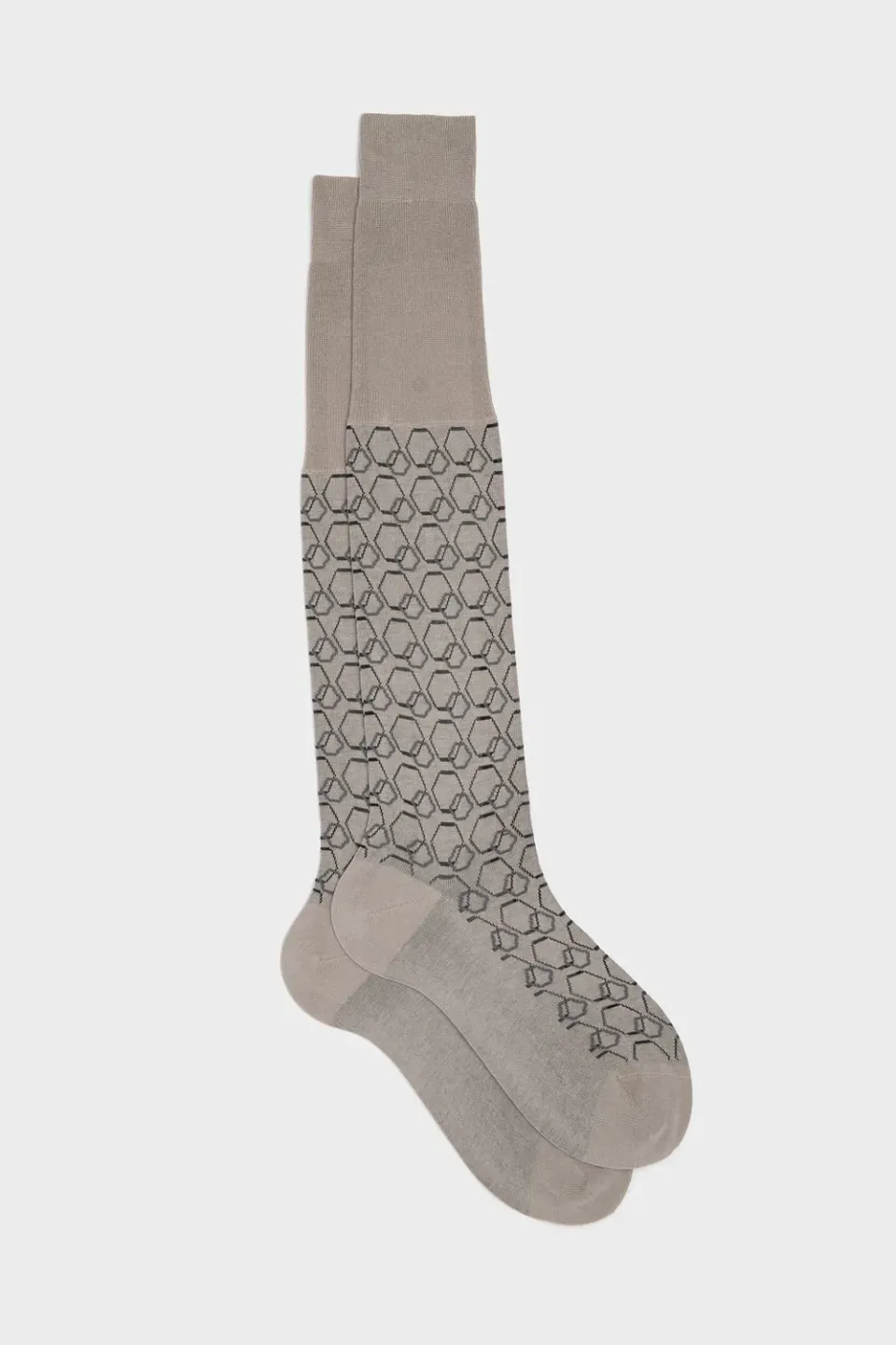 Bresciani Essentials Ivan strømper pearl geometrisk bomuld