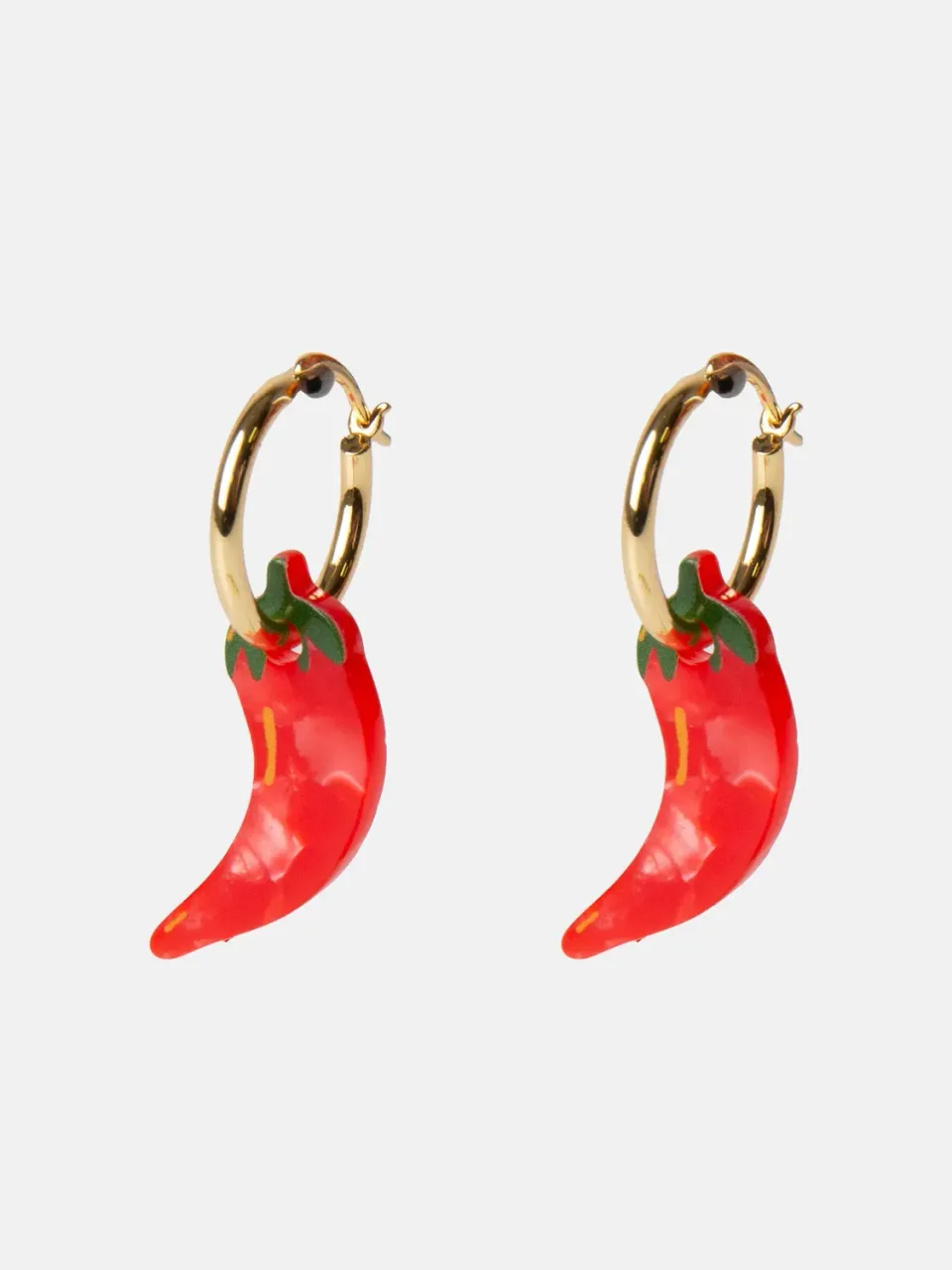 Eat My Socks Chilli øreringe forgyldt chili