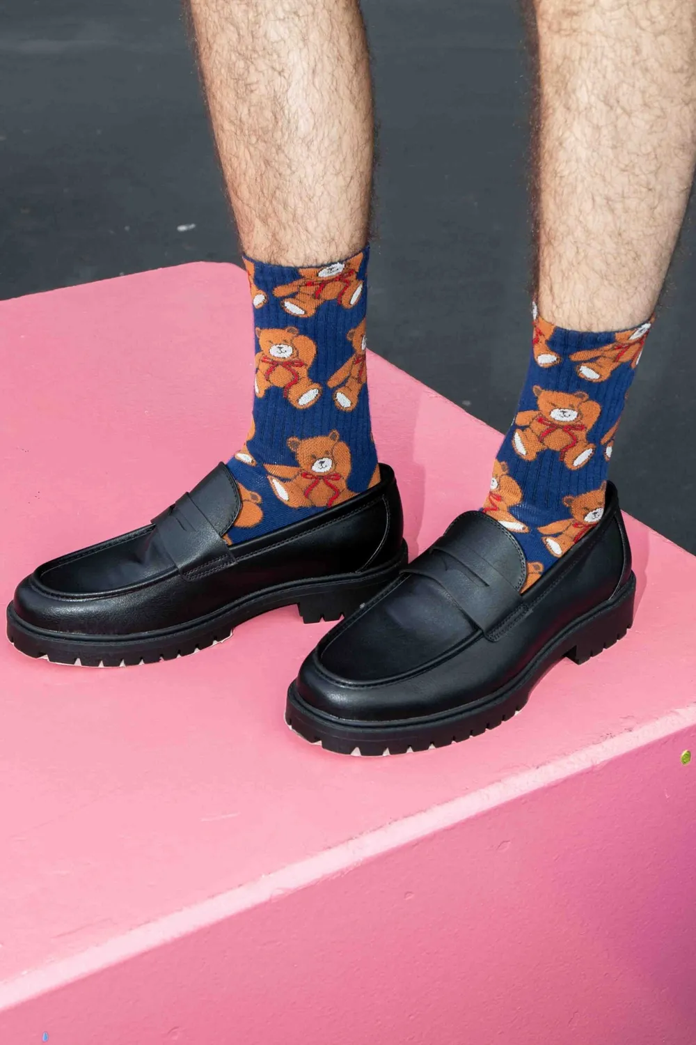 Eat My Socks Teddy Bear sokker 1 par brun