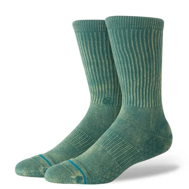 Stance Signature Wash crew bomuldsstrømper teal – hverdag