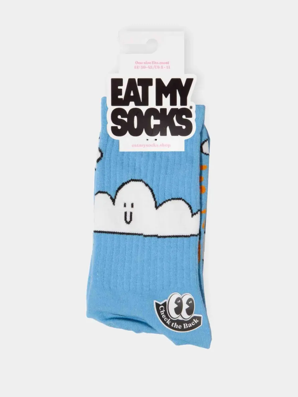 Eat My Socks Cloud Flat-Pack sokker 1 par sky