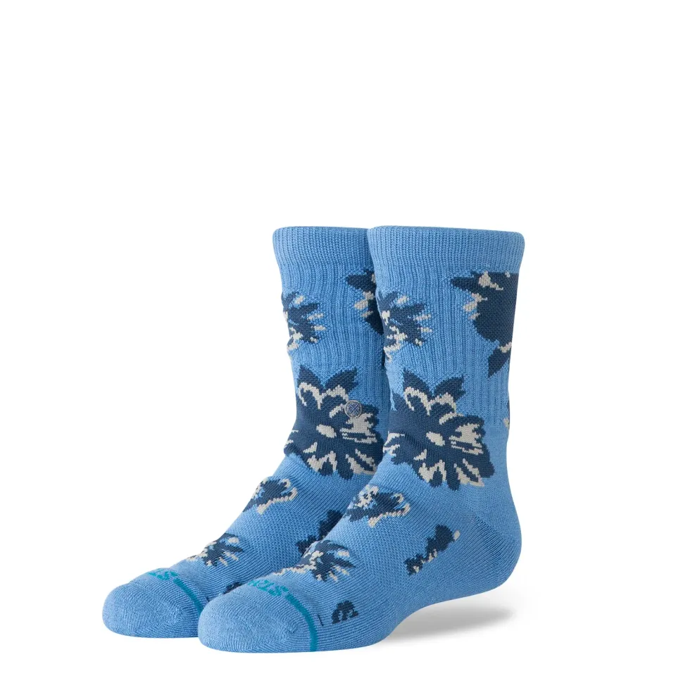 Stance Kids Replica Crew strømper Capri Blue nylon