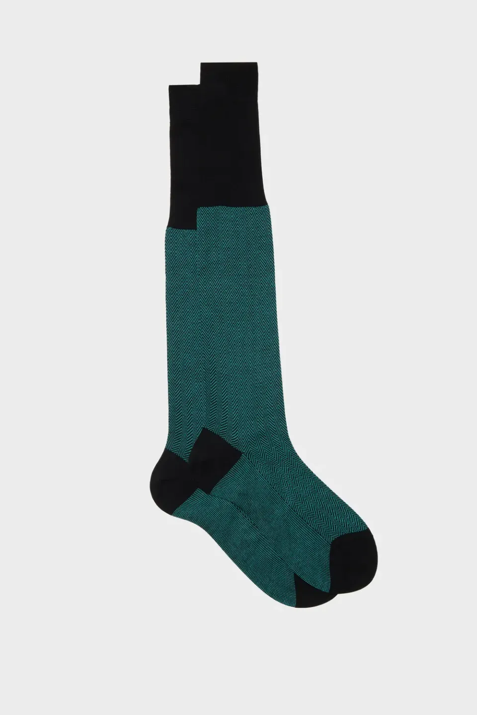 Bresciani Giulio bomuldsstrømper black water - chevron