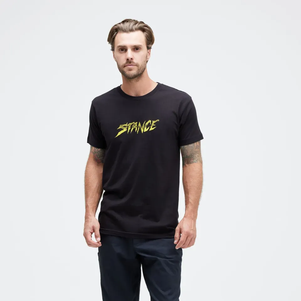 Stance Bolted t-shirt sort kæmmet bomuld