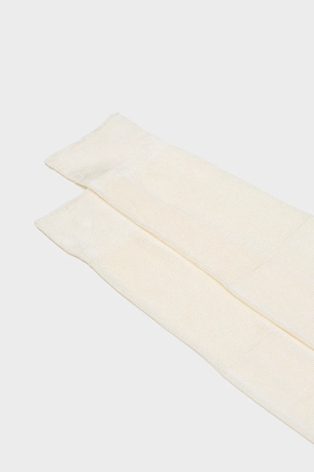 Bresciani Luxury Celio herresokker hvid silke