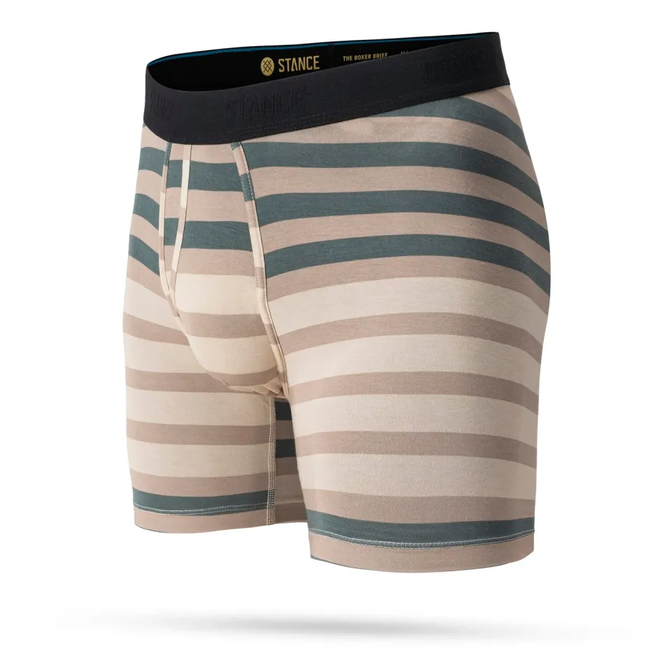 Stance Double Stripe Wholester underbukser brun Butter Blend