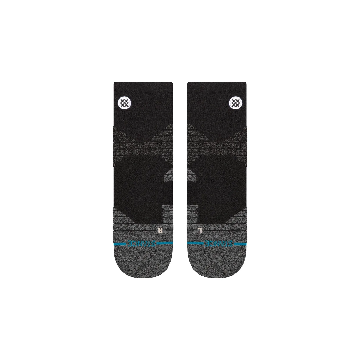Stance Icon Sport Quarter strømper sort medium polstrede