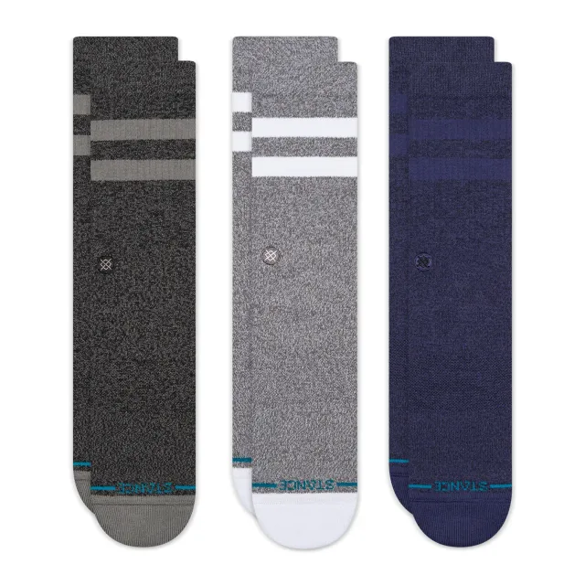 Stance The Joven Crew Sock 3-pak strømper grå bomuld