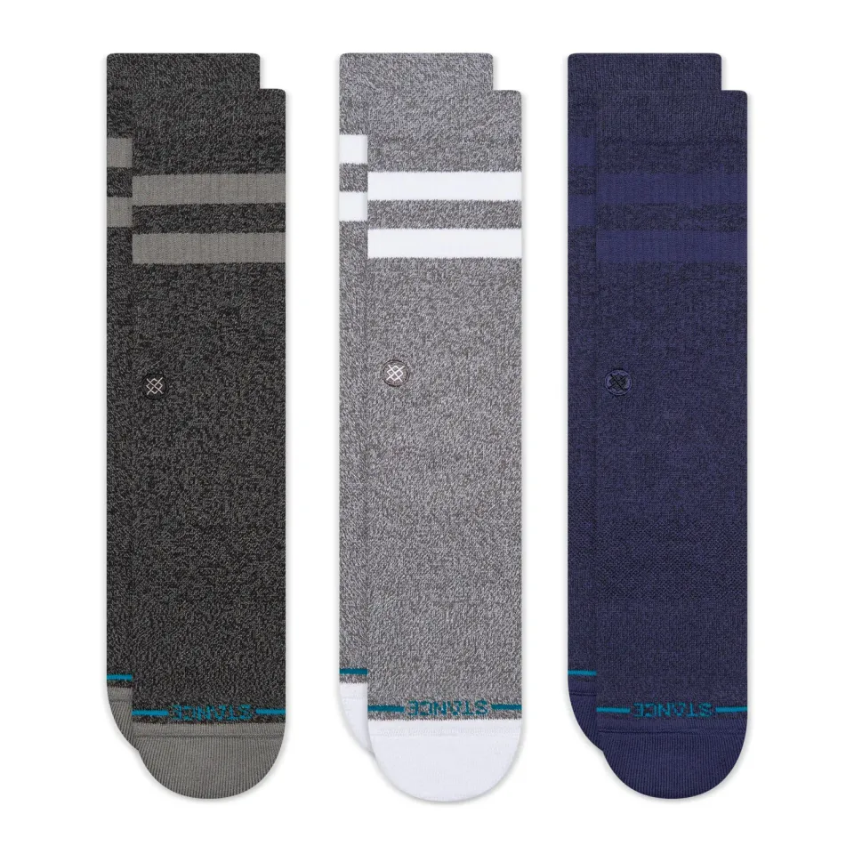 Stance The Joven Crew Sock 3-pak strømper grå bomuld