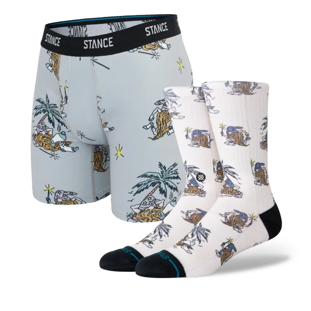 Stance Magic Castaway sæt boxerbrief+strømper grå