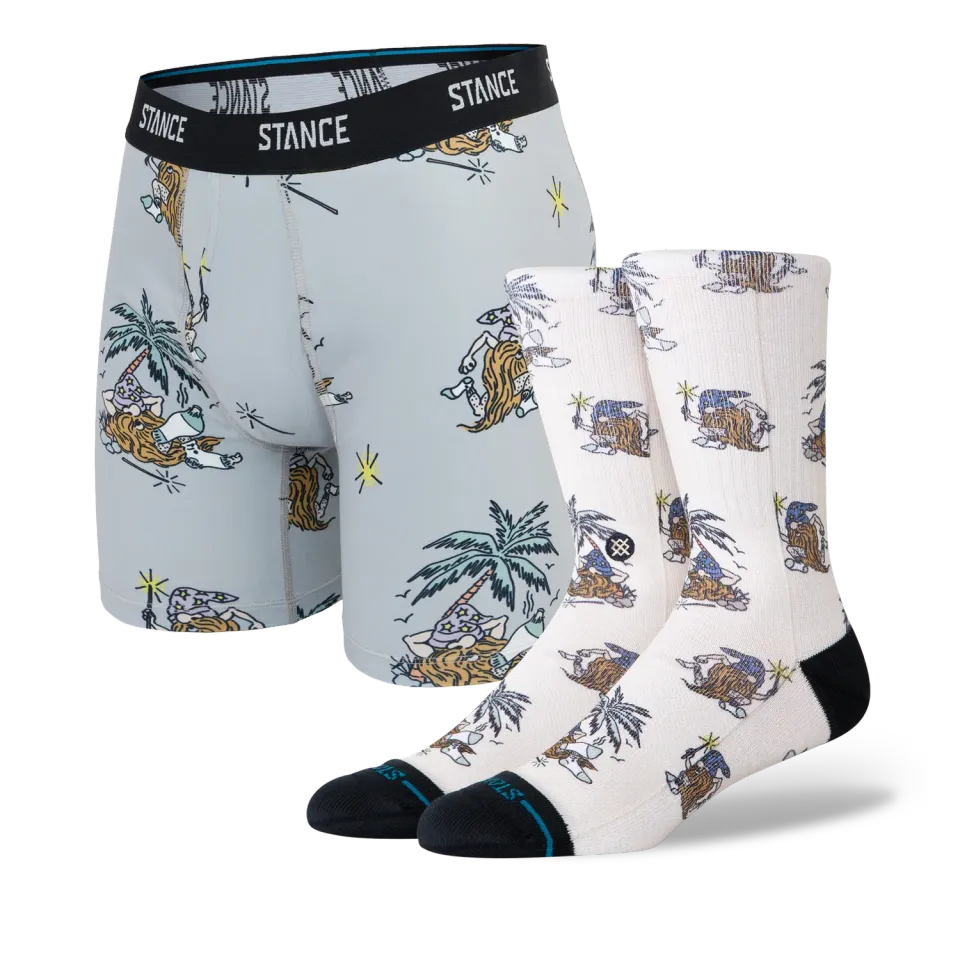 Stance Magic Castaway sæt boxerbrief+strømper grå