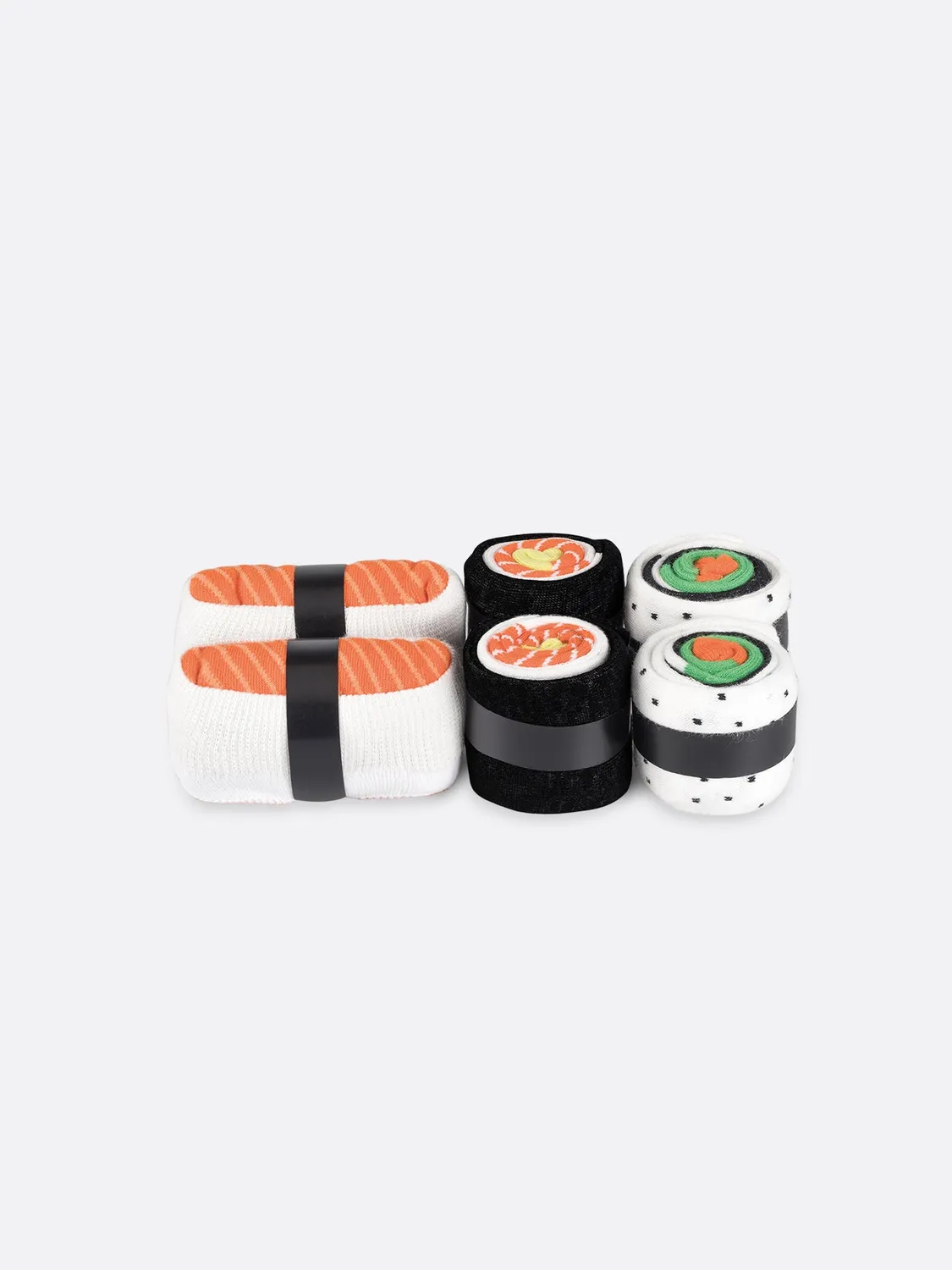 Eat My Socks Sushi Box sokker 3 par sjove