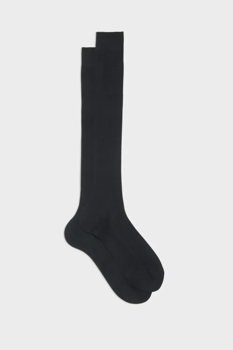 Bresciani Essentials Cesare herre strømper navy bomuld 1 par