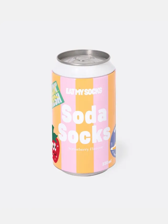 Soda Socks Strawberry sokker jordbær