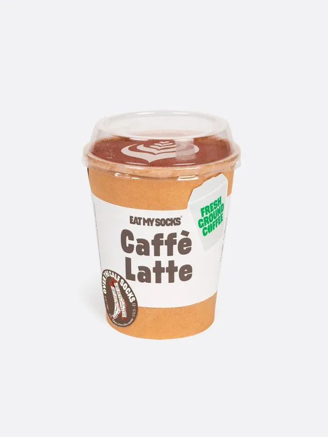 Eat My Socks Caffè Latte sokker 1 par kaffe