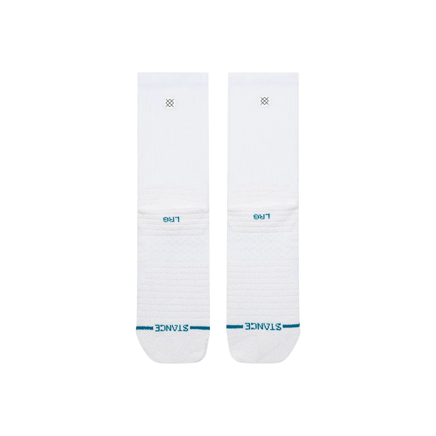Stance Fusion Grip Crew gripsokker Hvid medium