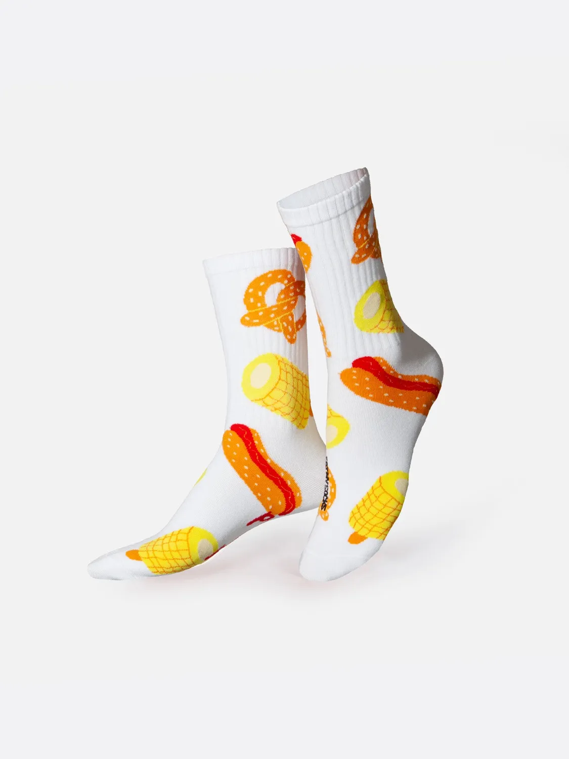 Eat My Socks Hot To Go sokker bomuld hvid