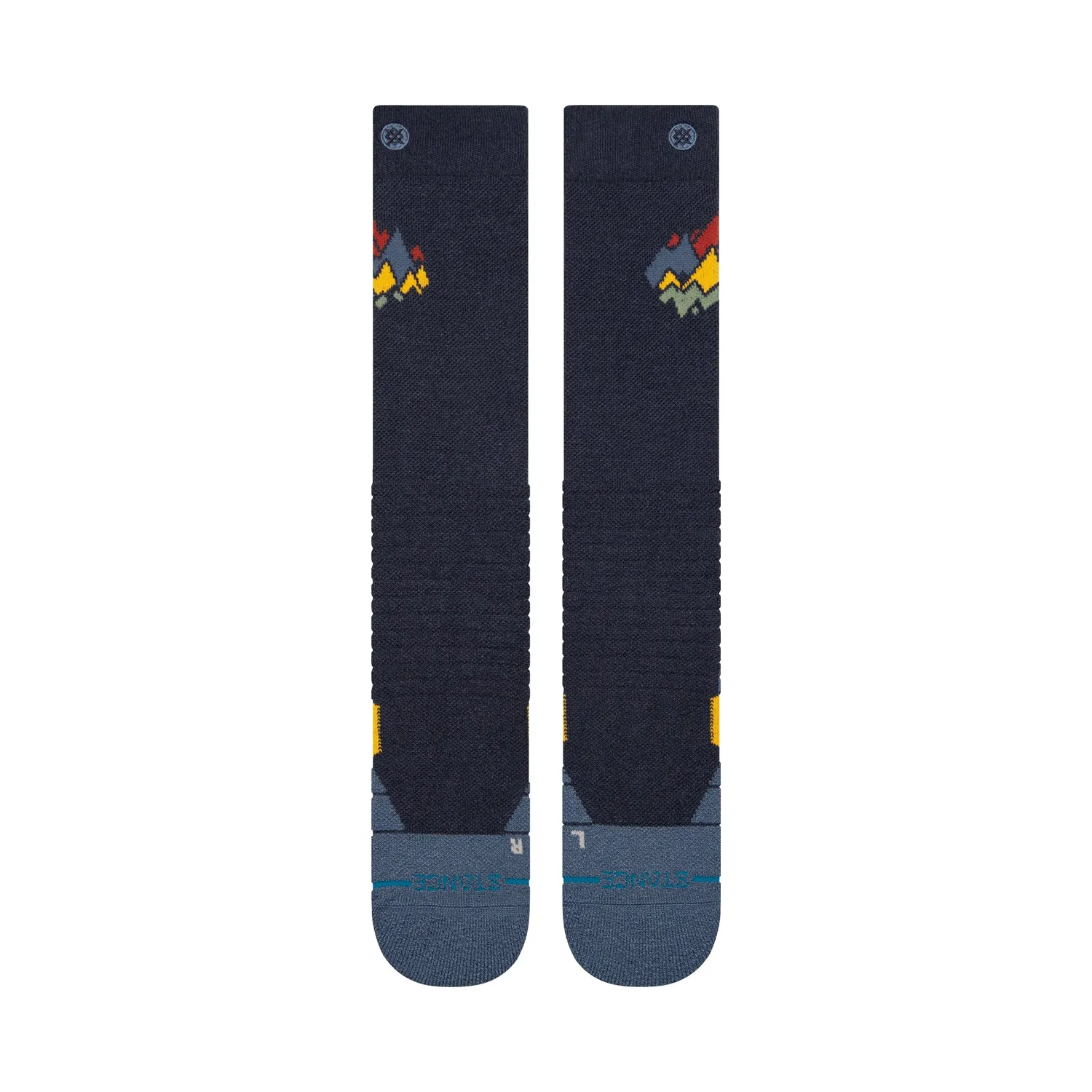 Stance Peaks Mid Wool skistrømper navy – uld