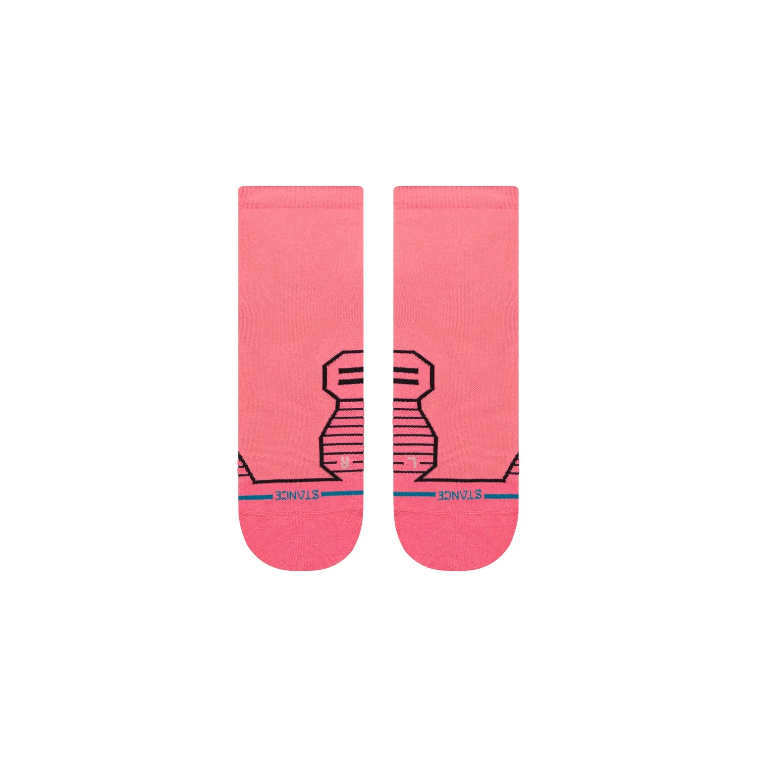 Stance Variegated Ultra Light Quarter løbestrømper pink