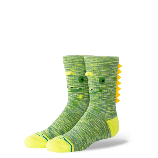 Stance Kids Spikey crew sokker grøn medium