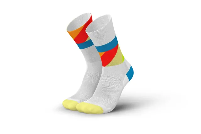 Incylence Ultralight Strides løbestrømper white blue åndbare