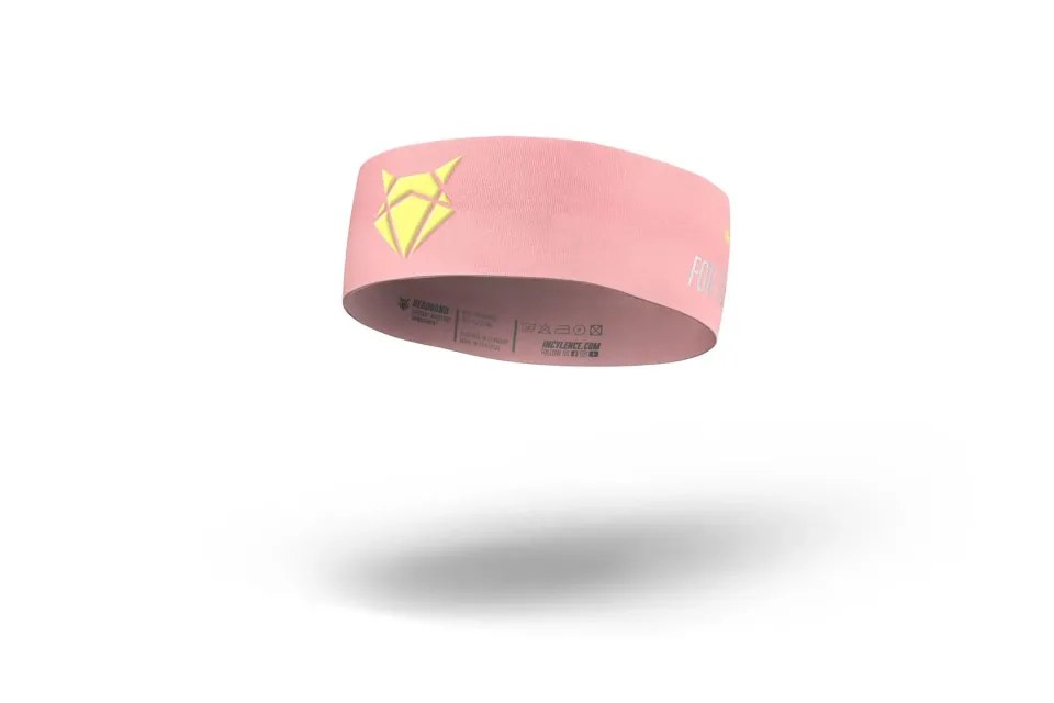 Incylence Headband V2 pandebånd narrow lyserød åndbar