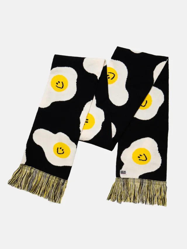 Eat My Socks Fried Egg tørklæde spejlæg