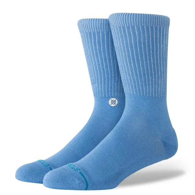 Stance Icon Pop crew strømper capriblå bomuld
