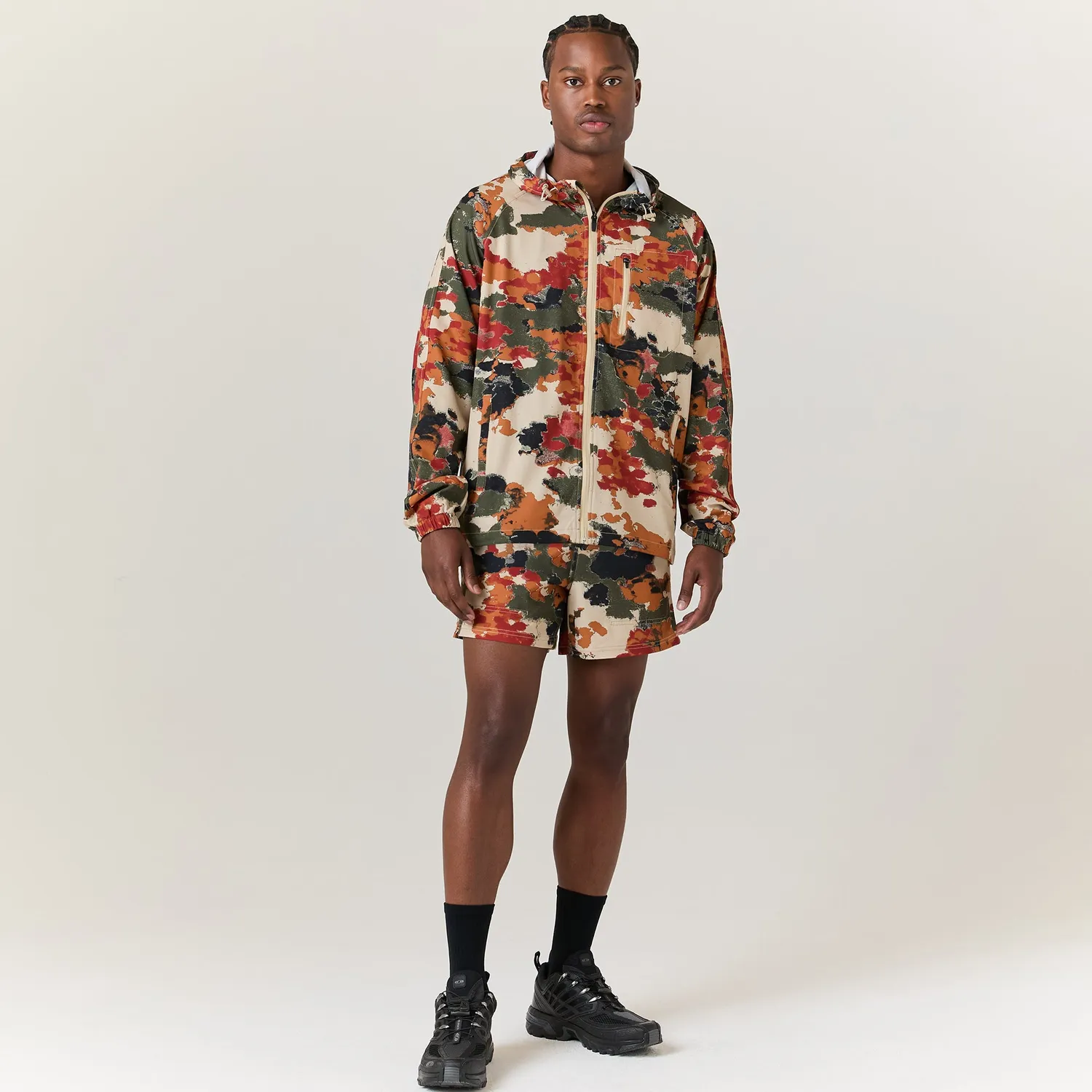 Stance Warm Up løbejakke camo let