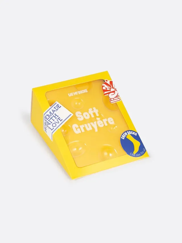 Eat My Socks Soft Gruyère sokker ost bomuld