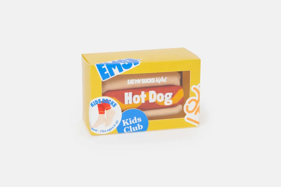 Eat My Socks Hot Dog børnestrømper bomuld