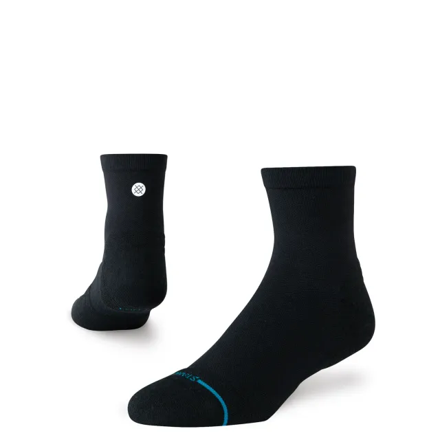 Stance Run Light Quarter løbestrømpe sort let
