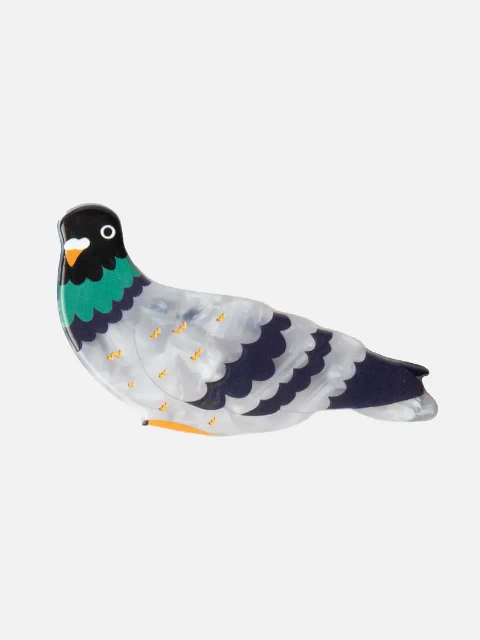 Eat My Socks Pigeon hårspænde i celluloseacetat