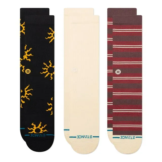 Stance Heatwave crew strømper multi 3-pak bomuld