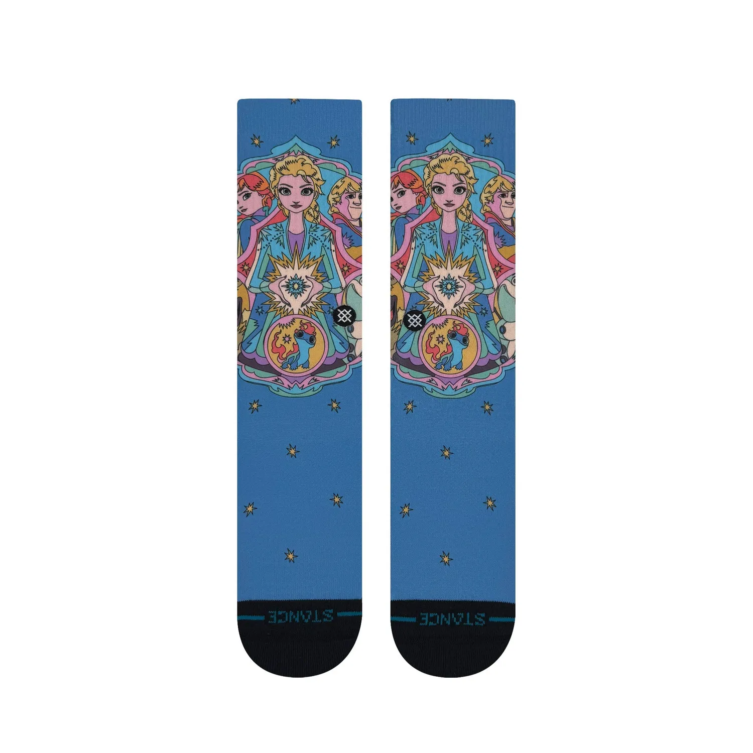 Stance Elsa Kaleidoscope strømper isblå polyester