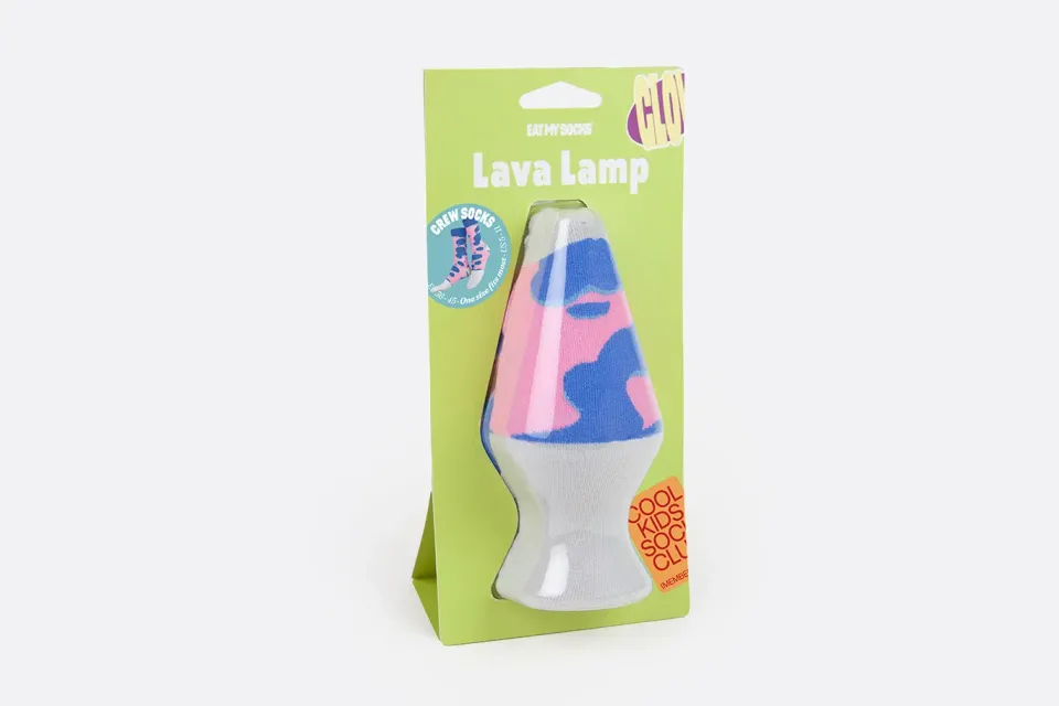 Eat My Socks Lava Lamp sokker 1 par retro