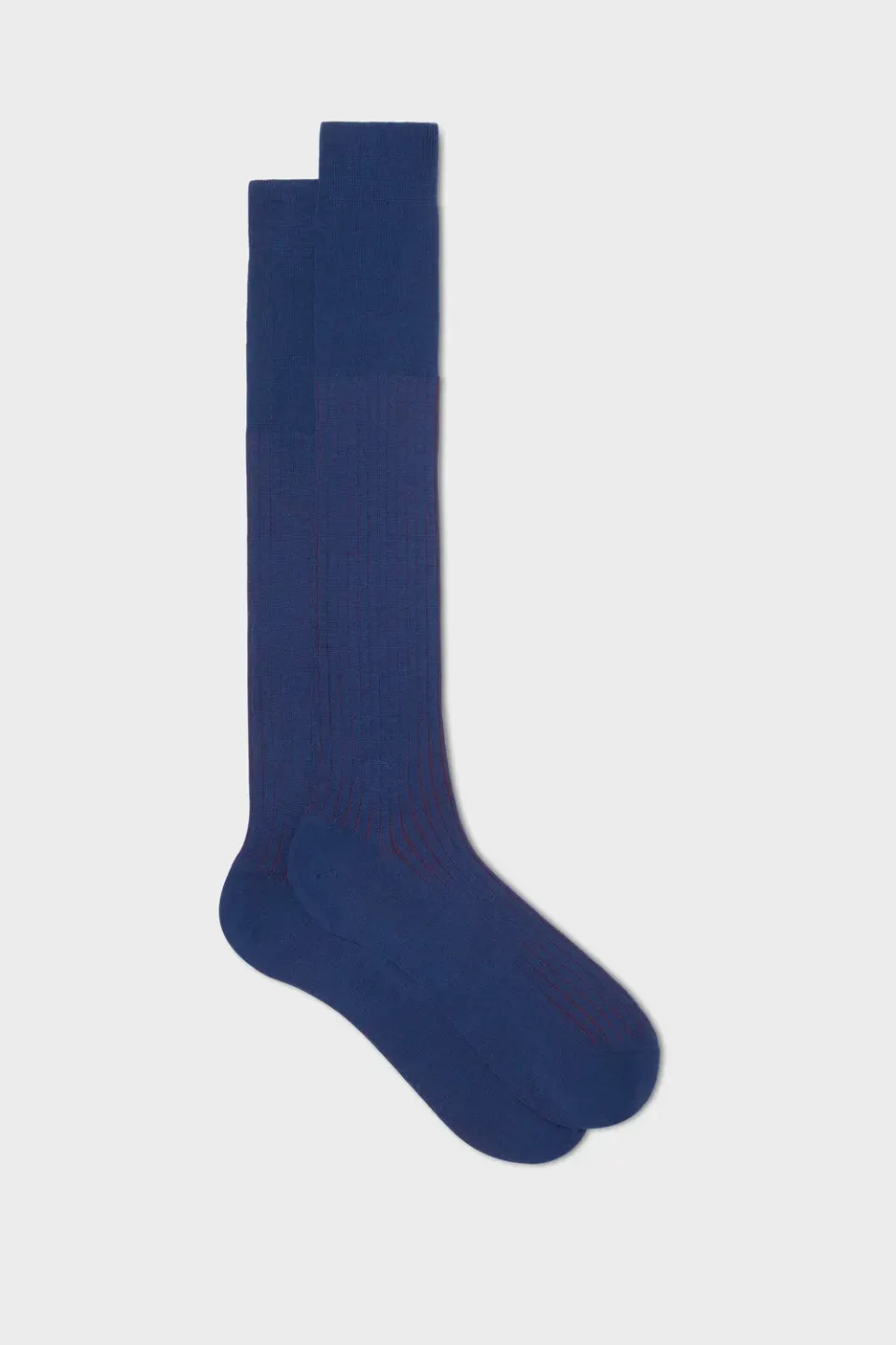 Bresciani Essentials Pietro strømper blå 1 par uld-bomuld