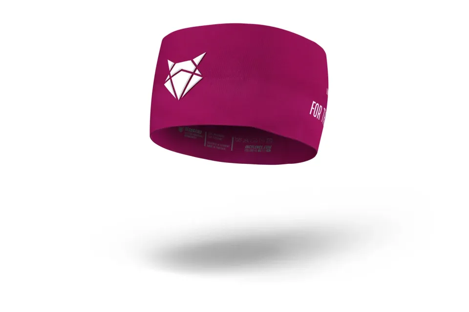 Incylence Headband V3 pandebånd magenta bred 10 cm