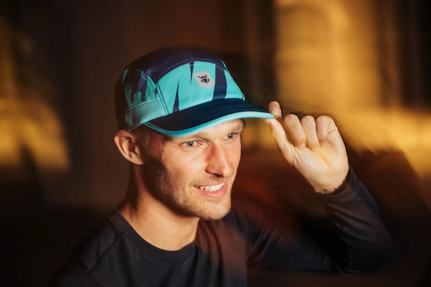 Incylence Trail Running Cap løbecap Cosmic Wave let justerbar