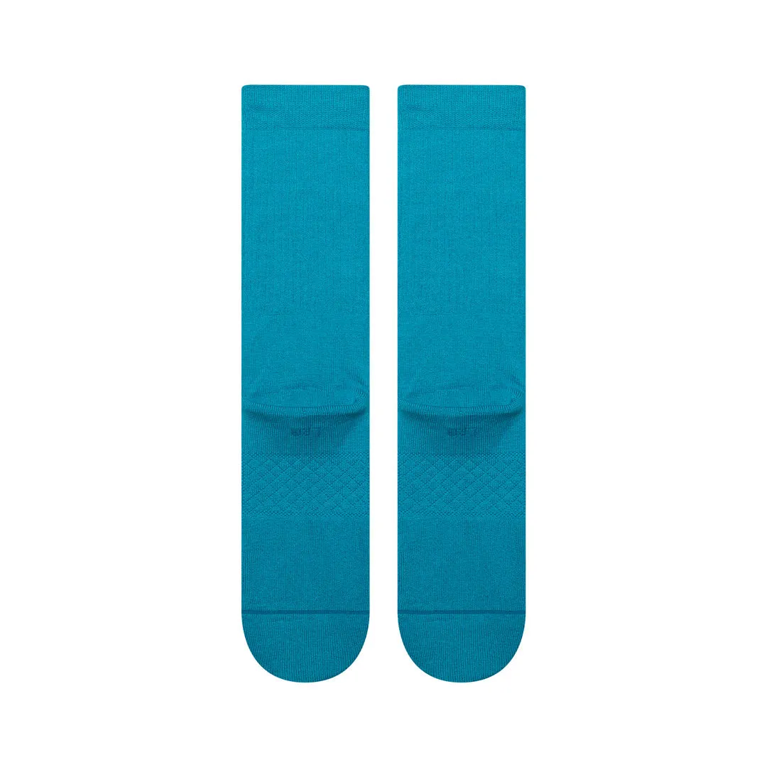 Stance Icon Crew sokker Teal Blue bomuld