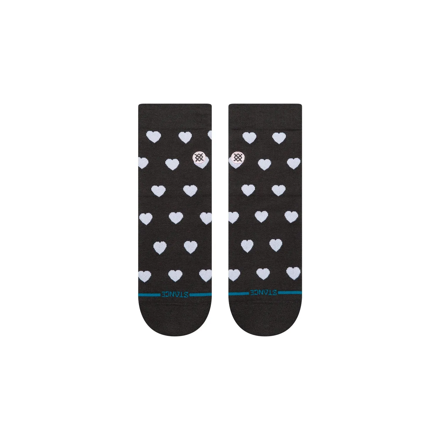 Stance Hearts Lowrider sokker charcoal let polstring