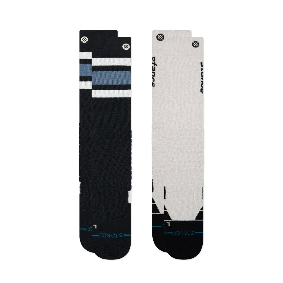 Stance Speed Mid Poly skistrømper Black 2-pak