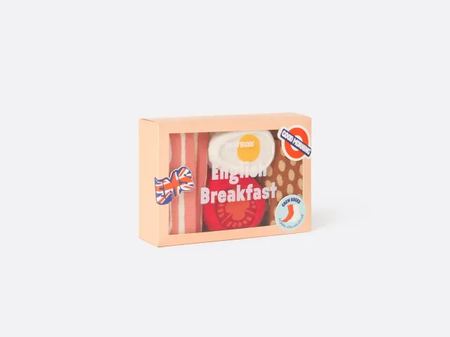 Eat My Socks English Breakfast strømper 2 par sjove