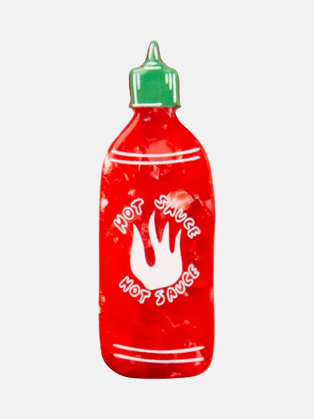 Eat My Socks Sriracha hårklemme celluloseacetat