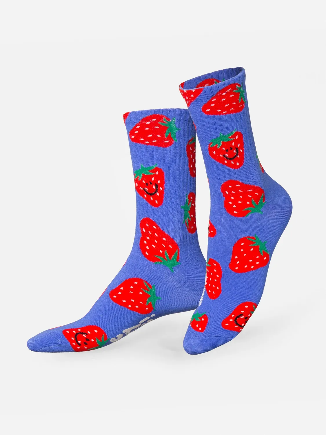 Eat My Socks Strawberry strømper flat-pack jordbær